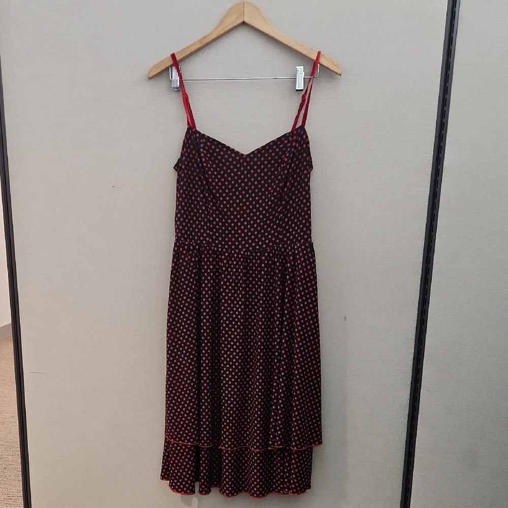 Bettie Page By Tatyana Polka Dot Dress Size Large